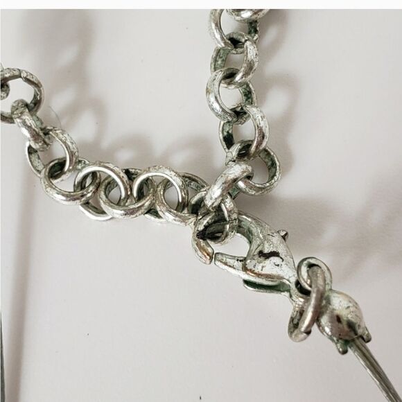 BEADED WIRE Multi-Strand Necklace & French Hook Cluster Earring Set - Picture 7 of 9